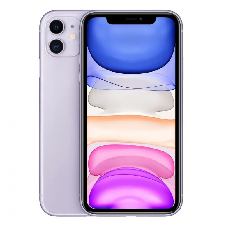 Apple iPhone 11 64GB lila, Klasse B, gebraucht, Garantie 12 Monate, MwSt. nicht abzugsfähig