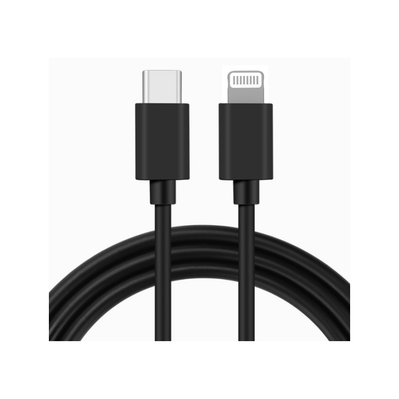 IssAcc Cable Lightning to USB-C 1m, black, PN: 29072021c2