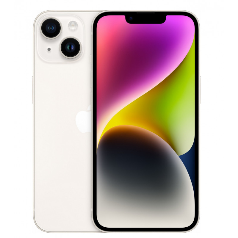 Apple iPhone 14 256GB Weiß, Klasse A, gebraucht, 12 Monate Garantie, MwSt. nicht ausweisbar