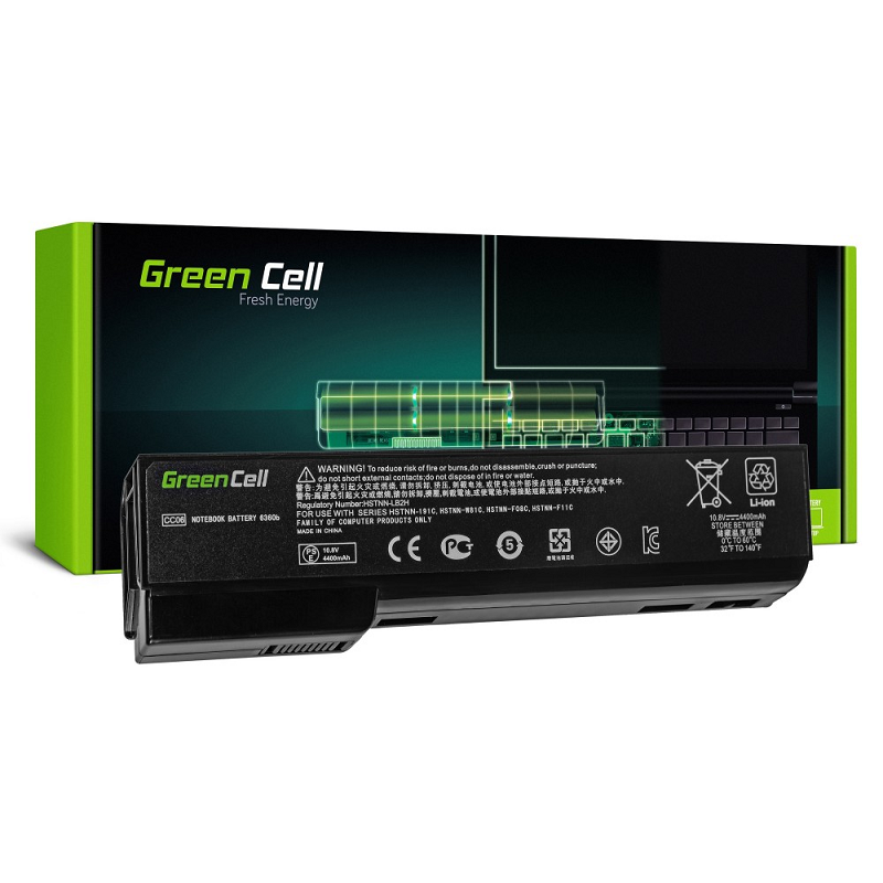 Green Cell Akku für HP EliteBook 8460p ProBook 6360b 6460b / 11.1V 4400mAh