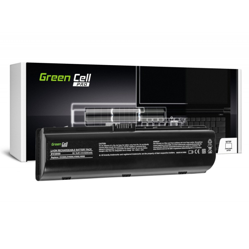 Green Cell PRO Akku für HP Pavilion DV2000 DV6000 DV6500 DV6700 / 11.1V 5200mAh