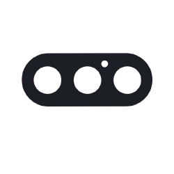 IPhone XS max - Rückfahrkameraglas schwarz - Rückfahrkameraglas schwarz