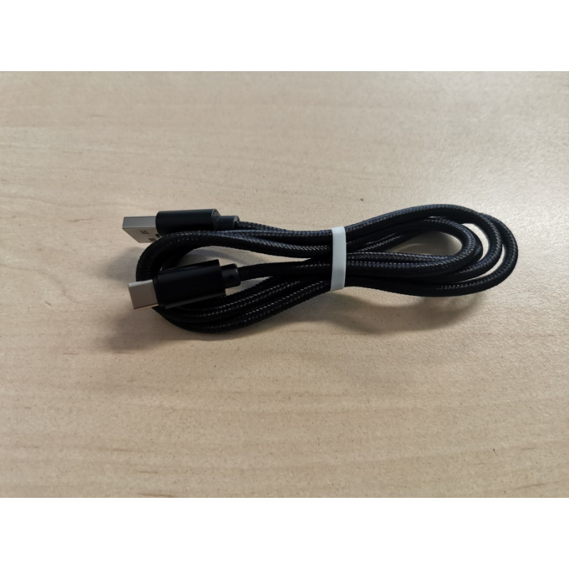 USB-C Kabel 1m geflochten schwarz