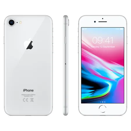 Apple iPhone 8 256GB Silber, Klasse A-, gebraucht, Garantie 12 Monate, MwSt. nicht abzugsfähig